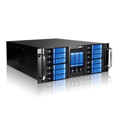 Istarusa CA-D410D5L NoPowerSupply 4U 15-bay Stylish Hotswap Trayless Storage D410-DE15BL